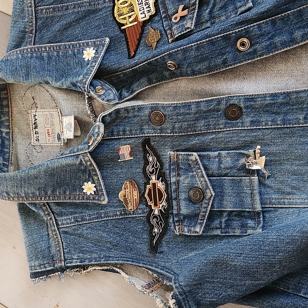 JEAN JACKET OLD NAVY :) M - Picture 3 of 9